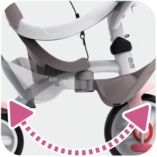 Smoby Triciclo Baby Balade Rosa 741401 3032167414014