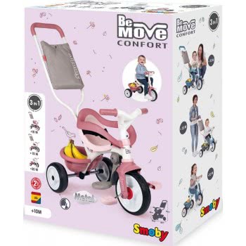 Smoby Be Move Confort Pink Τρίκυκλο Ροζ 740415 3032167404152