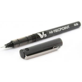 PILOT BX V5 Black Hi-Tecpoint Extra Fine Rollerball Pen 0.5Mm Nib Tip 0.3Mm Line Width BX-V5B 4902505085680