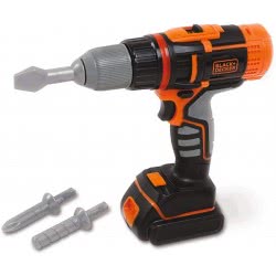 Smoby Black And Decker Electronic Drill Τρυπάνι Γκρι Και Πορτοκαλί Χρώμα 360197 3032163601975