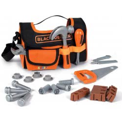 Smoby Black And Decker Fabric Tool Case Υφασμάτινη Τσάντα Εργαλείων 360142 3032163601425
