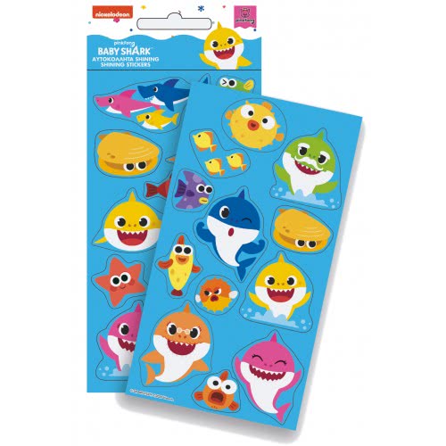 GIM Sticker Shining Baby Shark Αυτοκόλλητα 775-12033 5204549133815