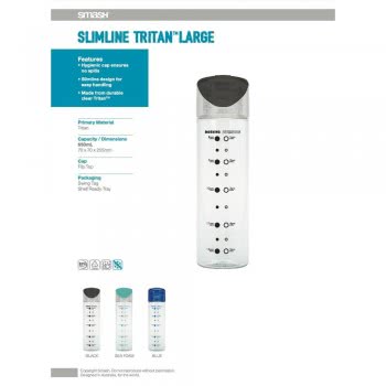 eco life Παγούρι Smash Tritan 650Ml - Τυρκουάζ Slim 33-SMA-23695 9325448163959