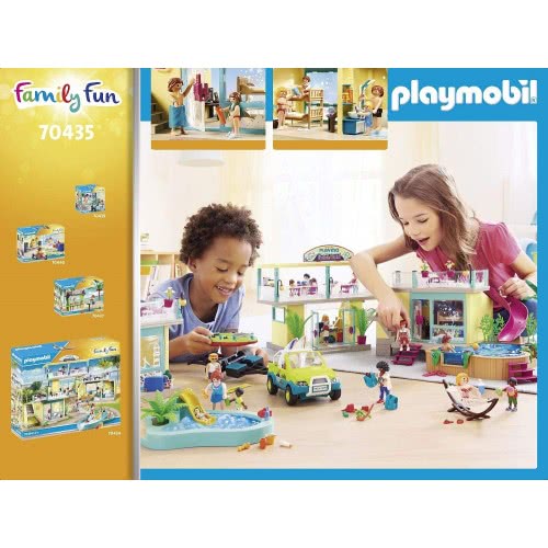 Playmobil Bungalow With Pool, 4 Years And Above 70435 4008789704351