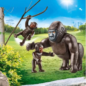 Playmobil Gorilla With Babies 70360 4008789703606