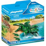 Playmobil Αλιγάτορας Με Τα Μωρά Του 70358 4008789703583