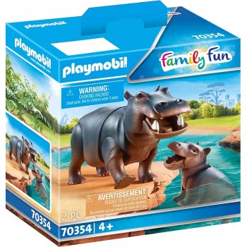 Playmobil Hippo With Calf 70354 4008789703545