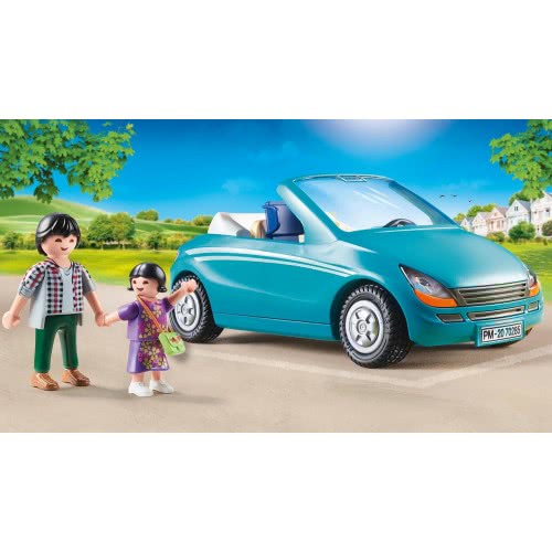 Playmobil Father And Child With Convertible 70285 4008789702852