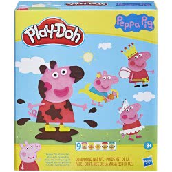 Hasbro Play-Doh Peppa Pig Stylin Set With 9 Non-Toxic Modeling Compound Cans And 11 Accessories F1497 5010993819164
