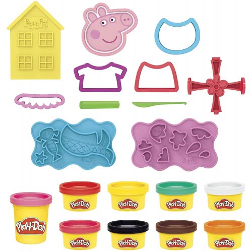 Hasbro Play-Doh Peppa Pig Σετ Με 9 Δοχεία Και 11 Αξεσουάρ F1497 5010993819164