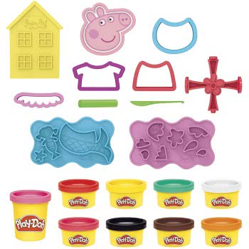 Hasbro Play-Doh Peppa Pig Σετ Με 9 Δοχεία Και 11 Αξεσουάρ F1497 5010993819164