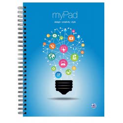 A&G PAPER Τετράδιο Σπιράλ Β5 4Θεματα 120Φ Mypad 015103-ANG055 5203296151035