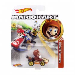 Mattel Hot Wheels Αυτοκινητάκια Mario Kart Tanooki Mario GBG25 / GJH55 887961811605
