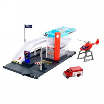Mattel Action Drivers Helicopter Rescue Playset Μικρά Σετ Δράσης GVY82 / GVY83 887961935615