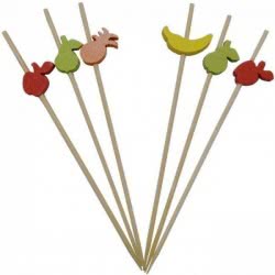 PROCOS Decorated Toothpicks Fruits 24 Pieces 082531 5201184825310