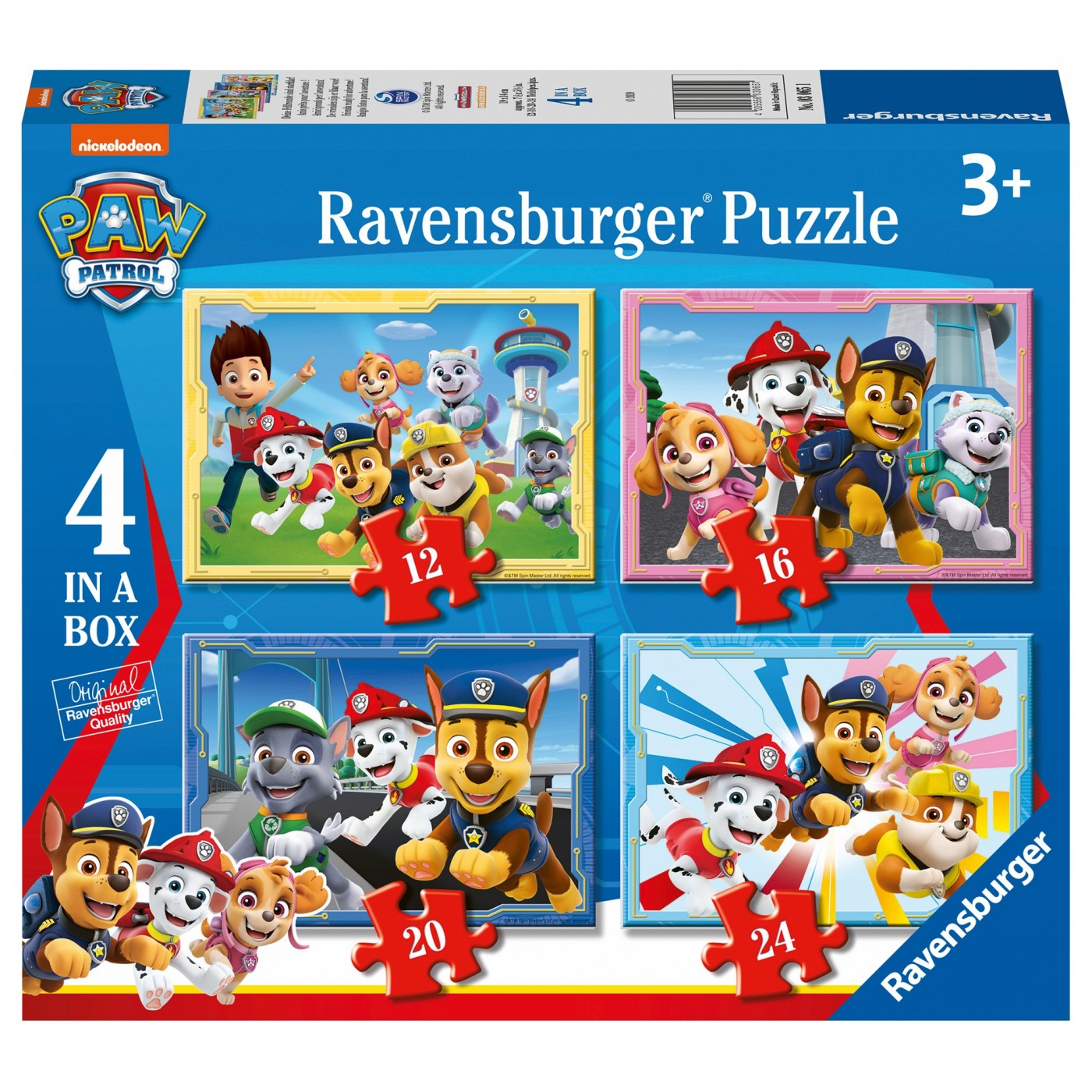 Ravensburger 4 In A Box Puzzle Paw Patrol 03065 | Toys-shop.gr