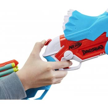 Hasbro Nerf Dinosquad Tricerablast 12 Βελάκια Nerf F0803 5010993805082