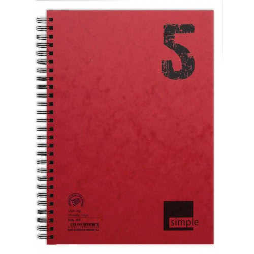A&G PAPER Τετράδιο Σπιράλ Α4 4Θεματα 120Φ Simple 014580-ANG055(13285) 5203296001446