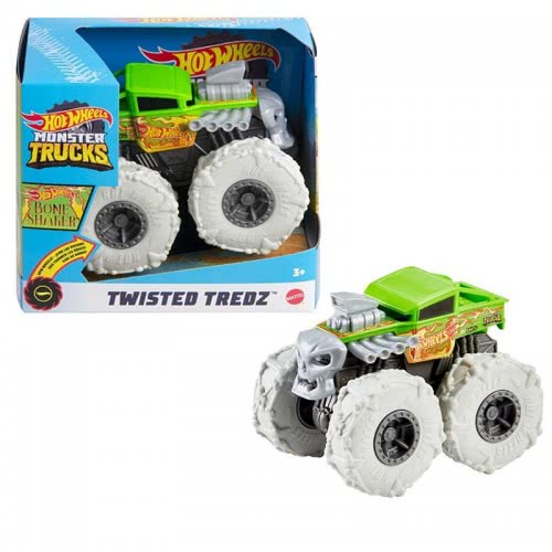 Mattel Hot Wheels Monster Trucks Twisted Tredz Bone Shaker Vehicle GVK37 / GVK38 887961928341