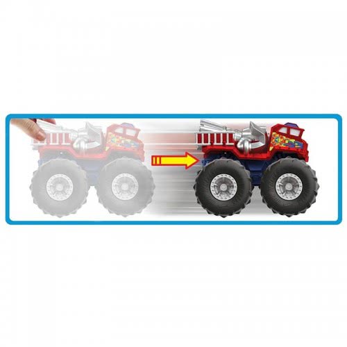 Mattel Hot Wheels Monster Trucks Twisted Tredz 5 Alarm Vehicle GVK37 / GVK41 887961928365