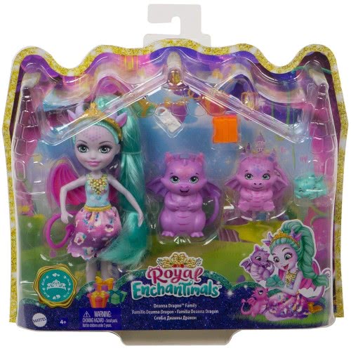 Mattel Enchantimals Royals - Κούκλα Και Οικογένεια Δράκοι GYJ09 887961972696