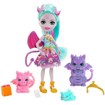Mattel Enchantimals Royals - Κούκλα Και Οικογένεια Δράκοι GYJ09 887961972696