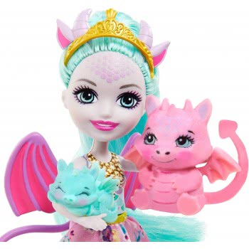 Mattel Enchantimals Royals - Κούκλα Και Οικογένεια Δράκοι GYJ09 887961972696