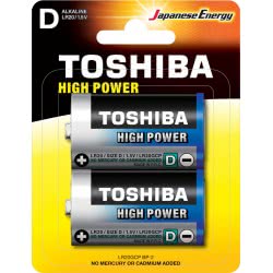 TOSHIBA Batteries D High Power 2 X 1.5V 152652 4904530592515
