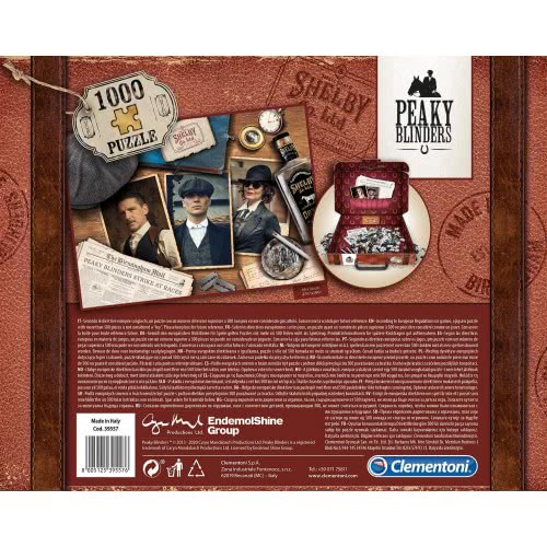 Clementoni Puzzle Brief Case Peaky Blinders 1000 Pcs 1260-39557 8005125395576