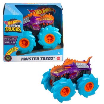 Mattel Hot Wheels Monster Trucks Twisted Tredz Mega Wrex Vehicle GVK37 / GVK39 887961928396