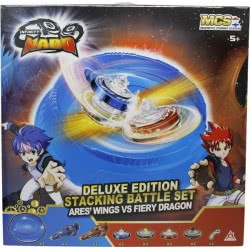 Auldey Toys Infinity Nado V Stackable – Deluxe Battle Set Arena Ares Wings Vs Fiery Dragon 634806Η 6911400392579