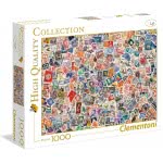 Clementoni High Quality Collection Stamps 1000 Pieces, Multi-Colour 1220-39387 8005125393879