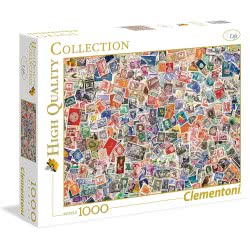 Clementoni High Quality Collection Stamps 1000 Pieces, Multi-Colour 1220-39387 8005125393879
