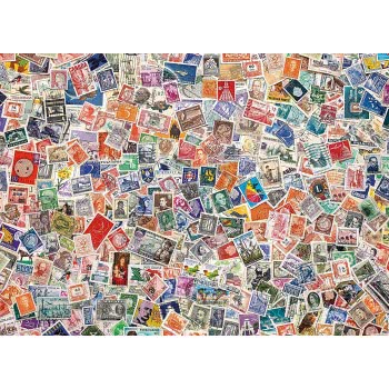 Clementoni High Quality Collection Stamps 1000 Pieces, Multi-Colour 1220-39387 8005125393879