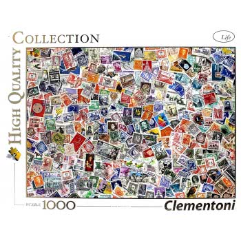 Clementoni High Quality Collection Stamps 1000 Pieces, Multi-Colour 1220-39387 8005125393879