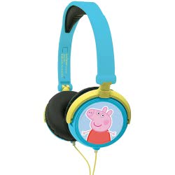 Lexibook Peppa Pig Stereo Wired Foldable Headphone With Kids Safe Volume HP015PP 3380743058917