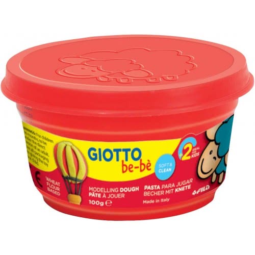 Giotto Bebe Πλαστοζυμαράκι Με Φυσικά Συστατικά 3 X 100 Gr Πορτοκαλί - Πράσινο - Ροζ 000462502 8000825462511
