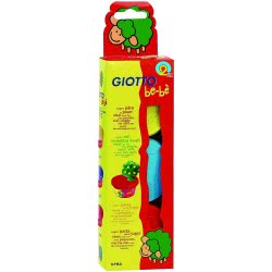 Giotto Bebe Πλαστοζυμαράκι Με Φυσικά Συστατικά 3 X 100 Gr Κίτρινο - Μπλε - Κόκκινο 000462501 8000825462504