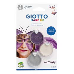 Giotto Make Up 3 Face Paints 5Ml Butterfly 000475800 8000825032424