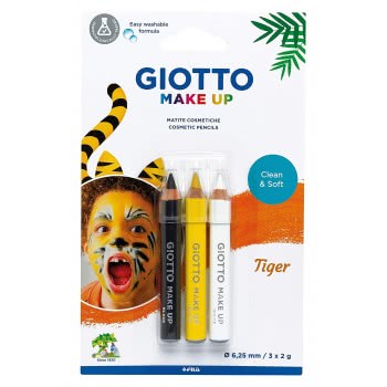 Giotto 3 Make Up Μολύβια Tiger Τίγρης 000473300 8000825029899