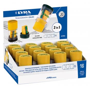 Lyra Temagraph Sharpener With Eraser 007307100 4084900702116