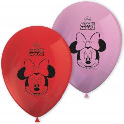 PROCOS Μπαλόνια Τυπωμένα Disney Minnie Dots 28 Εκ. 8Τμχ 084934 5201184849347