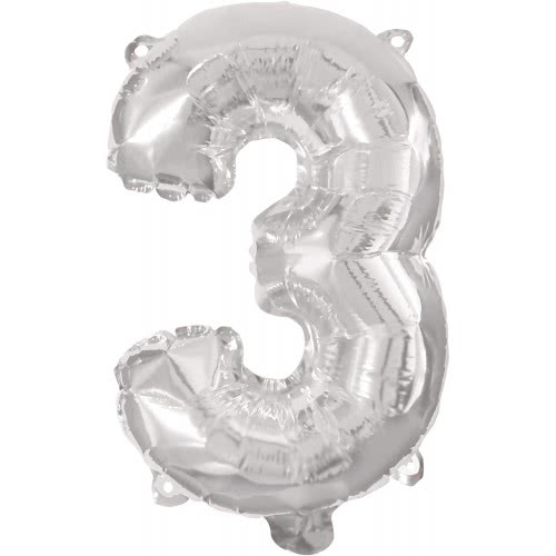PROCOS Μπαλόνι Decorata Silver Foil 96Εκ. Νο 3 Ασημί 092469 5201184924693