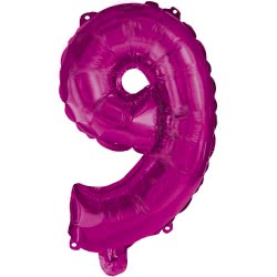 PROCOS Μπαλόνι Decorata Hot Pink Foil 96Εκ. Νο 9 Ροζ 092495 5201184924952