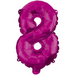 PROCOS Balloon Decorata Hot Pink Foil 96Εκ. Νο 8 Pink 092494 5201184924945