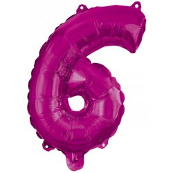 PROCOS Balloon Decorata Hot Pink Foil 96Εκ. Νο 6 Pink 092492 5201184924921