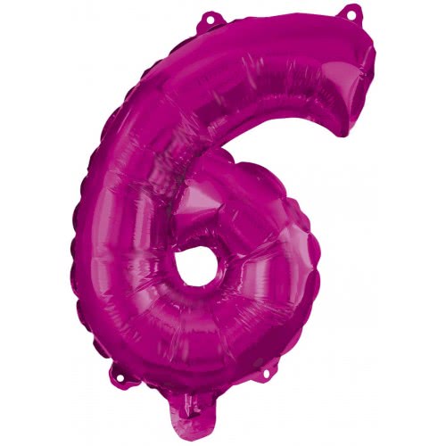 PROCOS Balloon Decorata Hot Pink Foil 96Εκ. Νο 6 Pink 092492 5201184924921