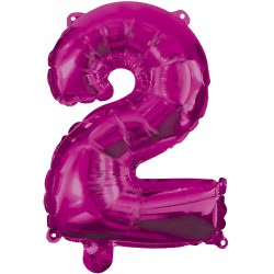 PROCOS Balloon Decorata Hot Pink Foil 96 Cm Νο 2 Ροζ 092488 5201184924884