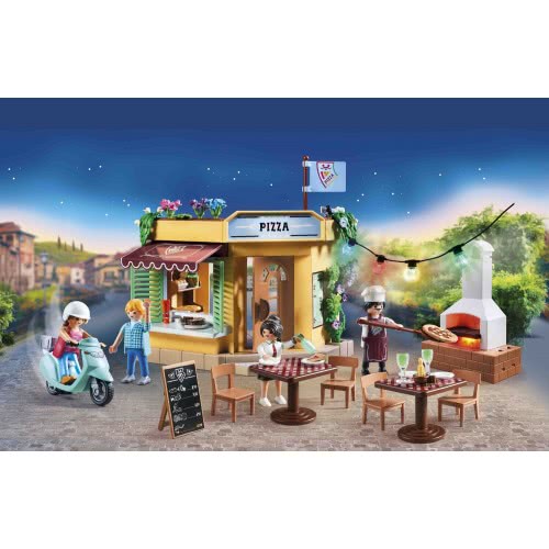 Playmobil Easter Candle City Life Pizzeria With Garden Restaurant 10467 4008789104670