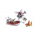 Playmobil Σετ Λαμπάδα City Life Πυροσβεστικό Σκάφος Και Ελικόπτερο 10466 4008789104663